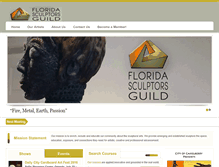 Tablet Screenshot of floridasculptorsguild.org
